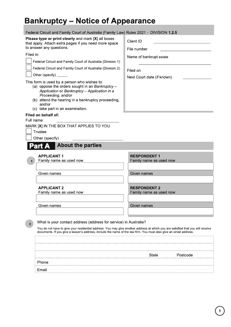 FCFCOA BANK6 Bankruptcy Notice of Appearance preview