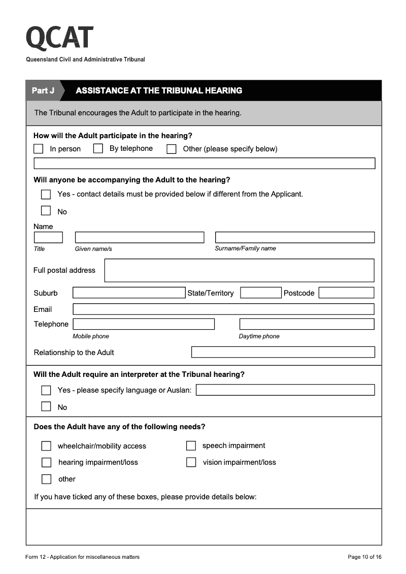 Preview thumbnail for QLDQCAT-FORM12
