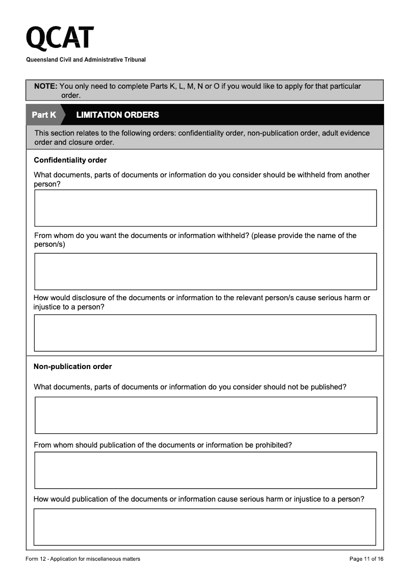Preview thumbnail for QLDQCAT-FORM12