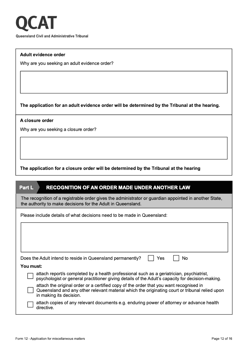 Preview thumbnail for QLDQCAT-FORM12