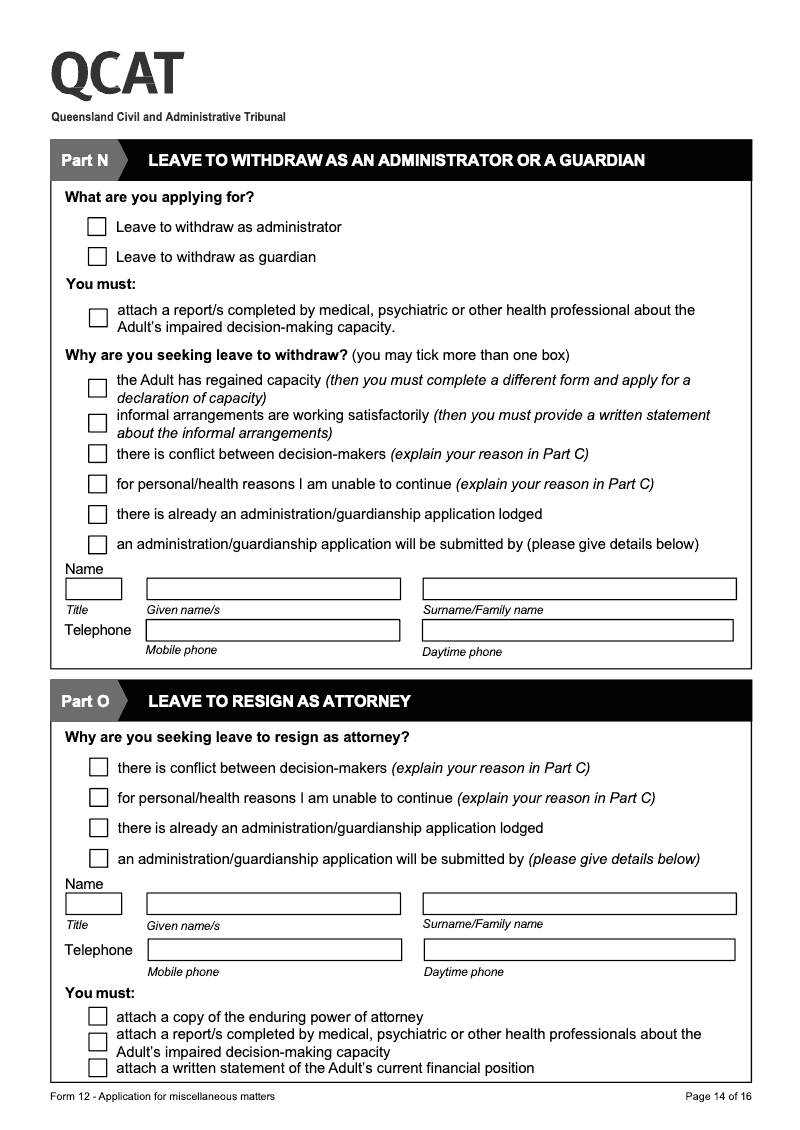 Preview thumbnail for QLDQCAT-FORM12
