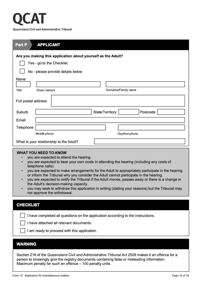 Preview thumbnail for QLDQCAT-FORM12