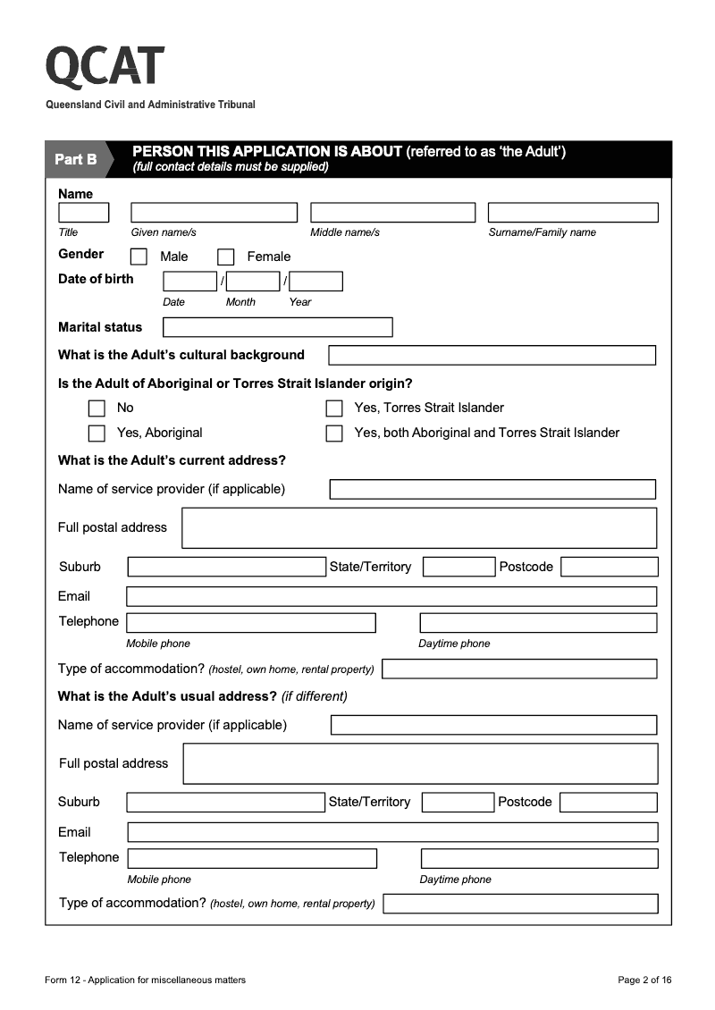 Preview thumbnail for QLDQCAT-FORM12