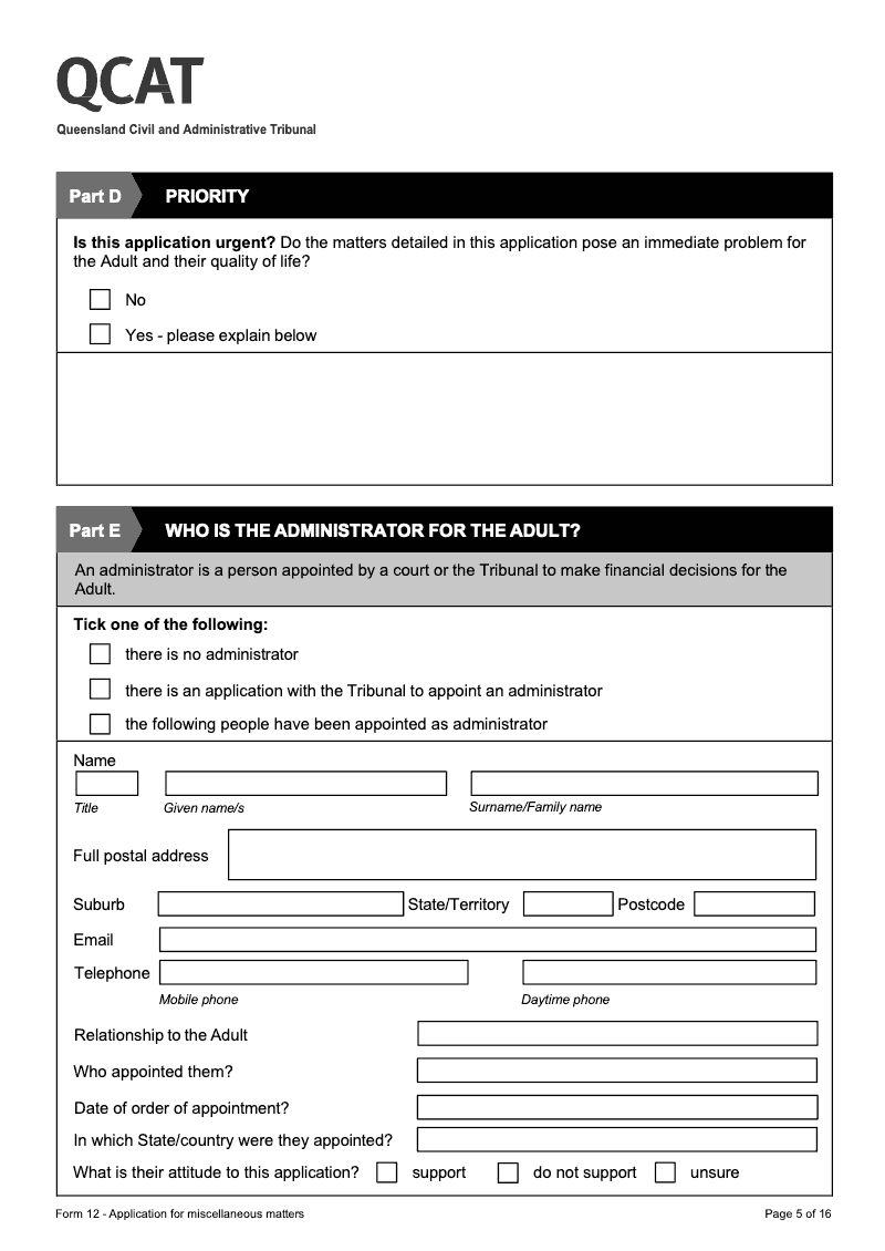 Preview thumbnail for QLDQCAT-FORM12