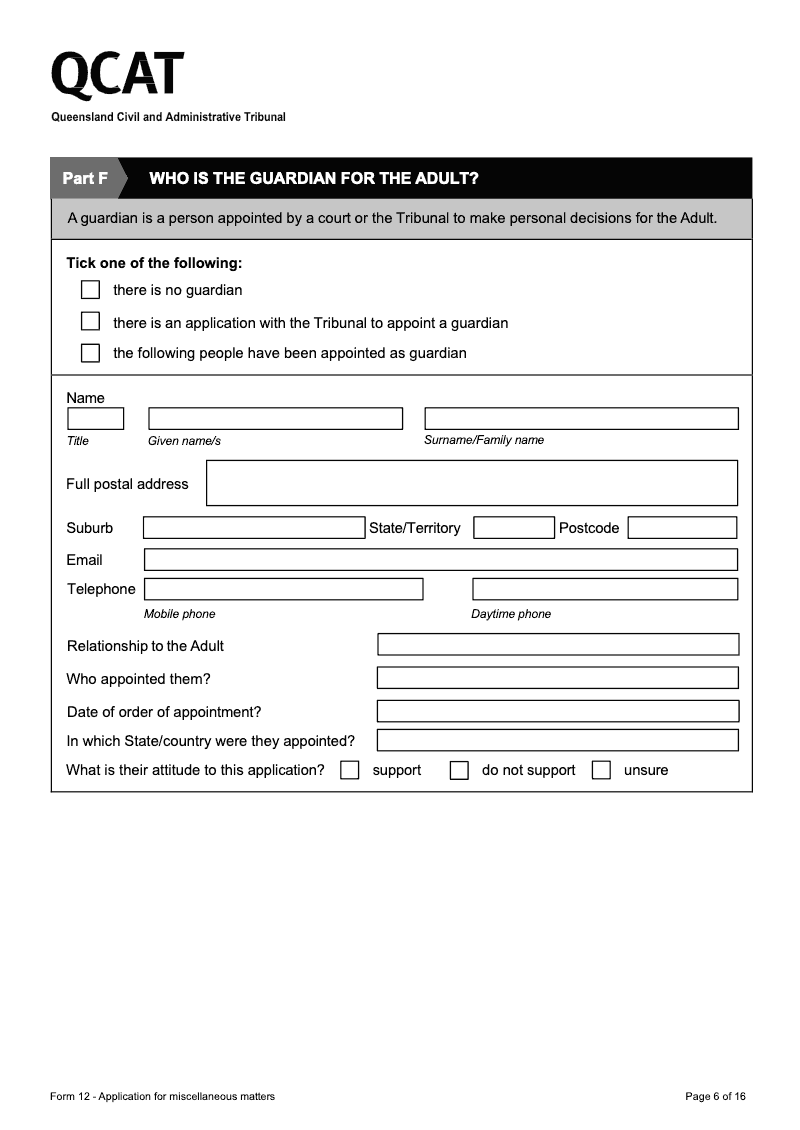 Preview thumbnail for QLDQCAT-FORM12