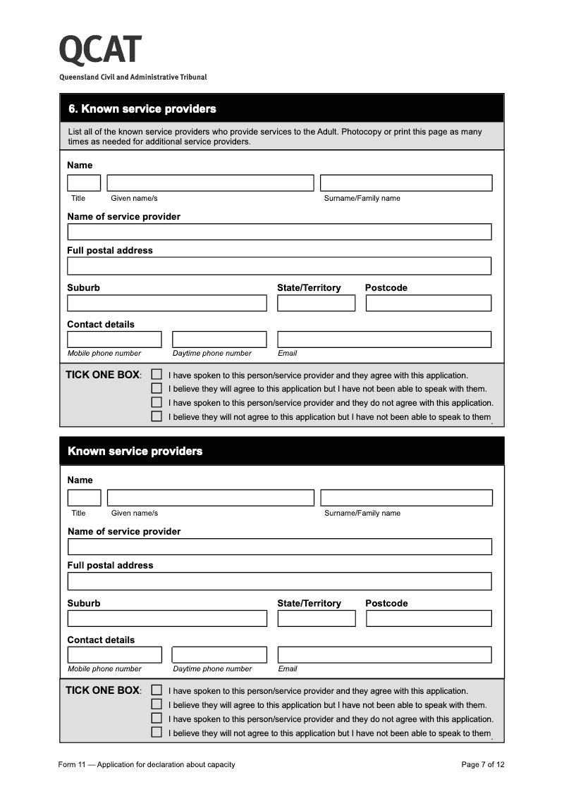 Preview thumbnail for QLDQCAT-FORM11