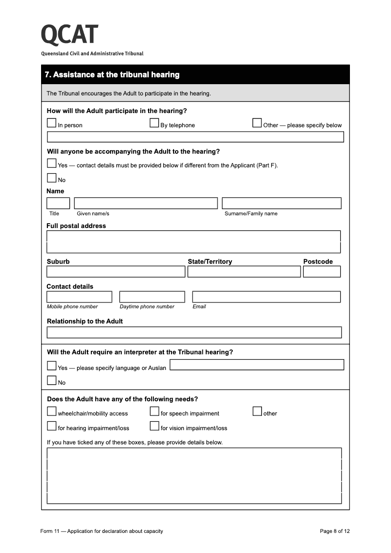 Preview thumbnail for QLDQCAT-FORM11